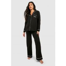 Maternité - Ensemble De Pyjama À Surpiqûres - Noir - 38, Noir