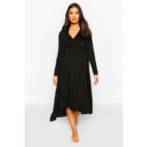 Maternité - Ensemble Avec Robe De Chambre Et Nuisette - Noir - 44, Noir