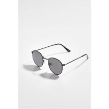 Lunettes De Soleil Rondes Noires - One Size, Noir
