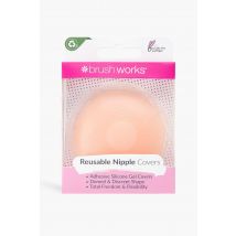 Brushworks - Caches-Tétons En Silicone - Nude - One Size, Nude