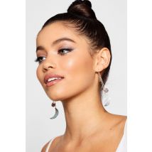 Boucles D'Oreilles Pendantes Croissant De Lune - One Size, Or