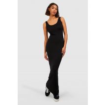 "Tall" - Robe Longue Simple - Noir - 34, Noir