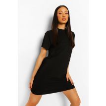 Robe Courte À Manches Courtes - Noir - 46, Noir
