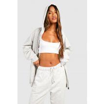 Sweat À Capuche Zippé Ample - Gris - M, Gris