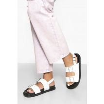 Sandales Dad Pieds Larges À Double Bride - Blanc - 36, Blanc