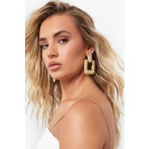Boucles D'Oreilles Tendance - Jaune Or - One Size, Jaune Or