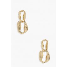 Boucles D'Oreilles Torsadées - Jaune Or - One Size, Jaune Or