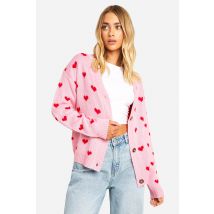 Gilet Court Cœur - Rose - S/M, Rose