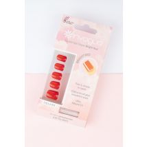 Invogue - Faux Ongles Carrés - Bright Red - Rouge - One Size, Rouge