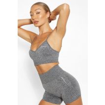 Short Cycliste Sans Coutures - Gris Foncé - L, Gris Foncé