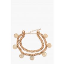 Lot De 2 Bracelets De Cheville À Pendentif Pièce - Or - One Size, Or