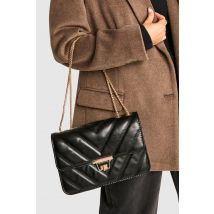 Sac À Bandoulière Matelassé - Noir - Taille Unique, Noir