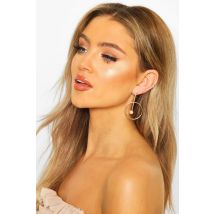 Boucles D'Oreilles En Métal Avec Perles - One Size, Or