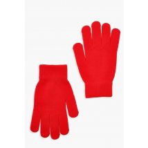 Gants Basiques - Rouge - Taille Unique, Rouge
