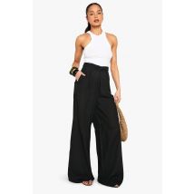 Pantalon Large Décontracté - Noir - 34, Noir