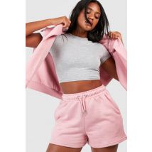 Short De Jogging En Coton Reel - Rose Poudré - Xl, Rose Poudré