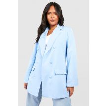 Grande Taille - Blazer Long - Bleu - 50, Bleu