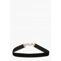 Collier Ras-Du-Cou En Velours - Noir - One Size, Noir