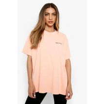 T-Shirt Surteint Imprimé - Orange - S, Orange