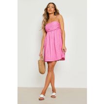 Robe Babydoll En Broderie Anglaise - Mauve - 40, Mauve