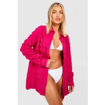 Chemise De Plage Texturée - Rose - L, Rose