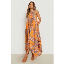 Robe À Imprimé Bandana - Orange - 42, Orange