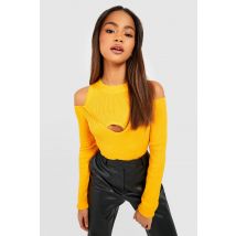 Pull À Découpe - Orange - S, Orange