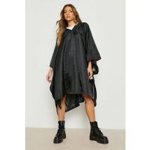 Poncho De Festival À Capuche - Noir - One Size, Noir
