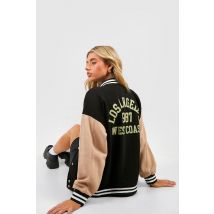 Bomber Universitaire - Noir - 42, Noir