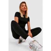 Legging Côtelé Sans Coutures - Noir - S, Noir