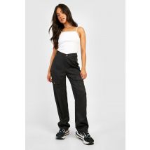 "Petite" - Pantalon Cargo À Taille V - Noir - 34, Noir