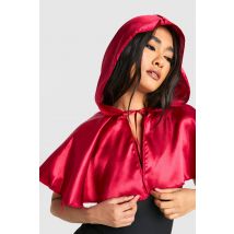 Cape Rouge À Capuche - Halloween - One Size, Rouge