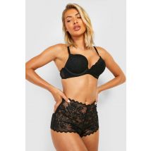 Shorty En Dentelle - Noir - S, Noir