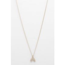 Collier À Lettre M - Jaune Or - One Size, Jaune Or