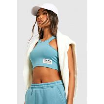 Crop Top De Sport Dos Nageur - Bleu - 38, Bleu