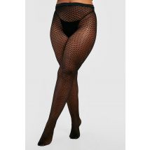 Grande Taille - Collants Imprimés - Noir - 16/18, Noir