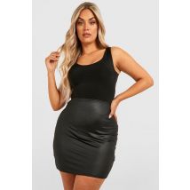 Grande Taille - Mini-Jupe - Noir - 56, Noir
