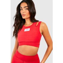 Crop Top À Dos Nageur - Rouge - 34, Rouge
