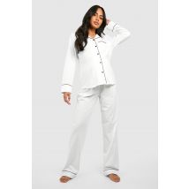 Maternité - Pyjama De Grossesse En Jersey - Blanc Ivoire - 44, Blanc Ivoire