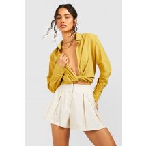 Short Plissé - Marron Sable - 34, Marron Sable