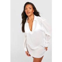 Grande Taille - Tunique De Plage - Blanc - 54, Blanc