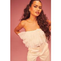 Haut Bandeau En Tulle - Blanc Ivoire - 38, Blanc Ivoire