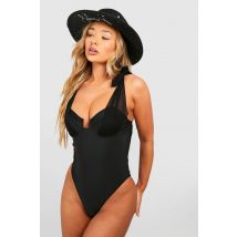 Maillot De Bain À Armatures - Noir - 34, Noir