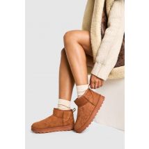 Bottines Synthétiques - Marron Noisette - 36, Marron Noisette