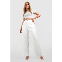 Grande Taille - Jean Large - Blanc - 44, Blanc