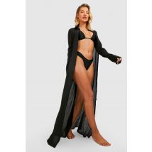 Chemise De Plage Longue - Noir - M, Noir