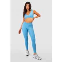 Legging Taille Haute - Bleu - 44, Bleu
