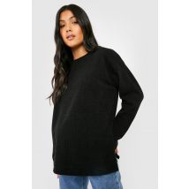 Maternité - Pull De Grossesse Fendu - Noir - 36, Noir