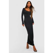 Robe Premium Sculptante À Col Rond - Noir - 44, Noir