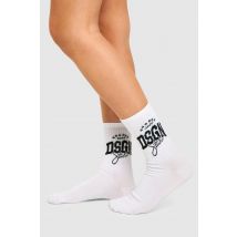 Chaussettes À Slogan Dsgn Studio - Blanc - One Size, Blanc